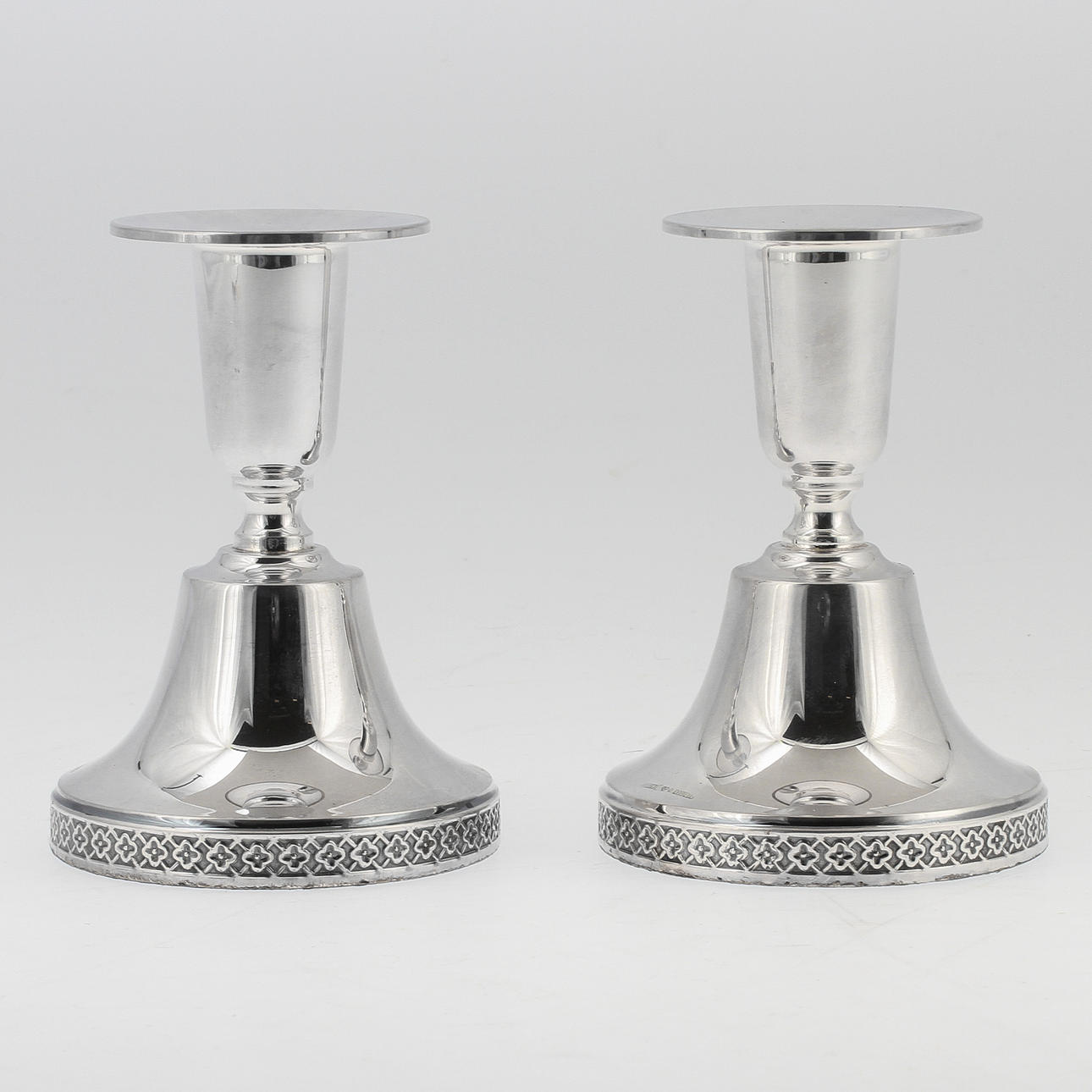 LJUSSTAKAR, 1 par, silver, Ceson 1979.