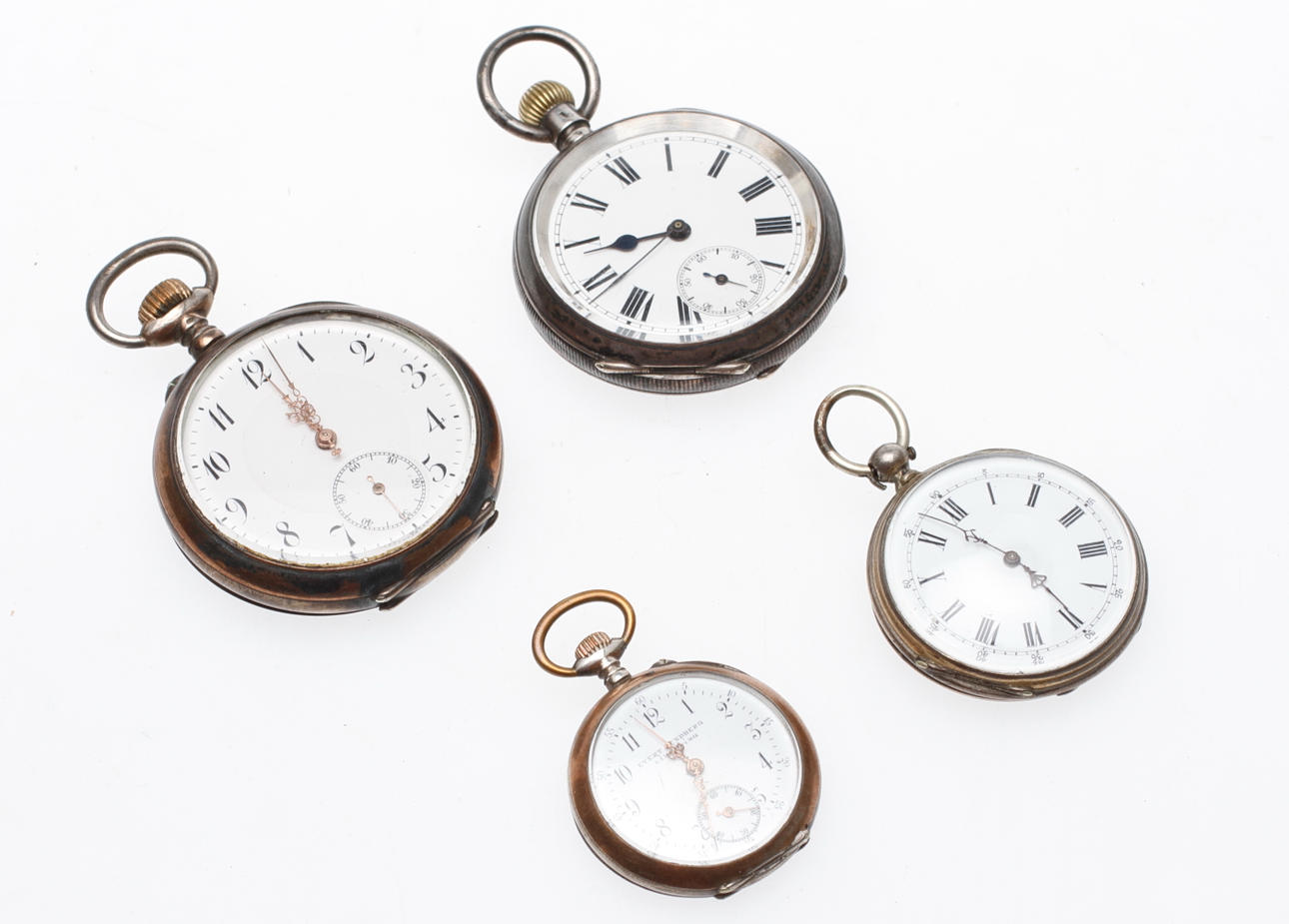 FICKUR, 4st, silver, bl.a. Evert Lundberg, Linköping.