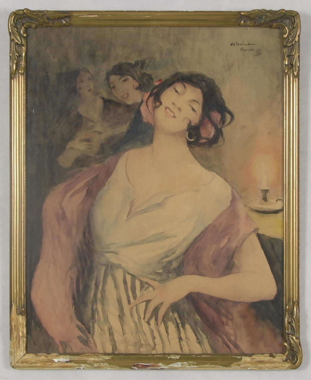 ALLAN ÖSTERLIND. Akvarell.