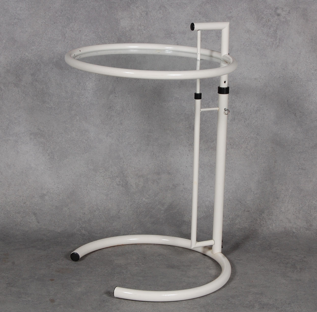SERVERINGSBORD, glas, metall, efter Eileen Gray.