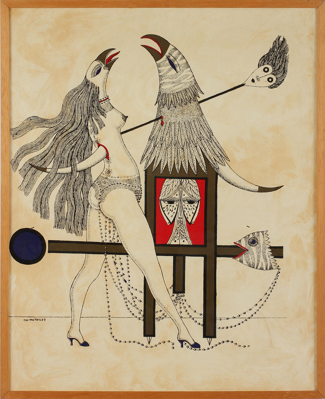 MAX WALTER SVANBERG. Grafiskt blad.