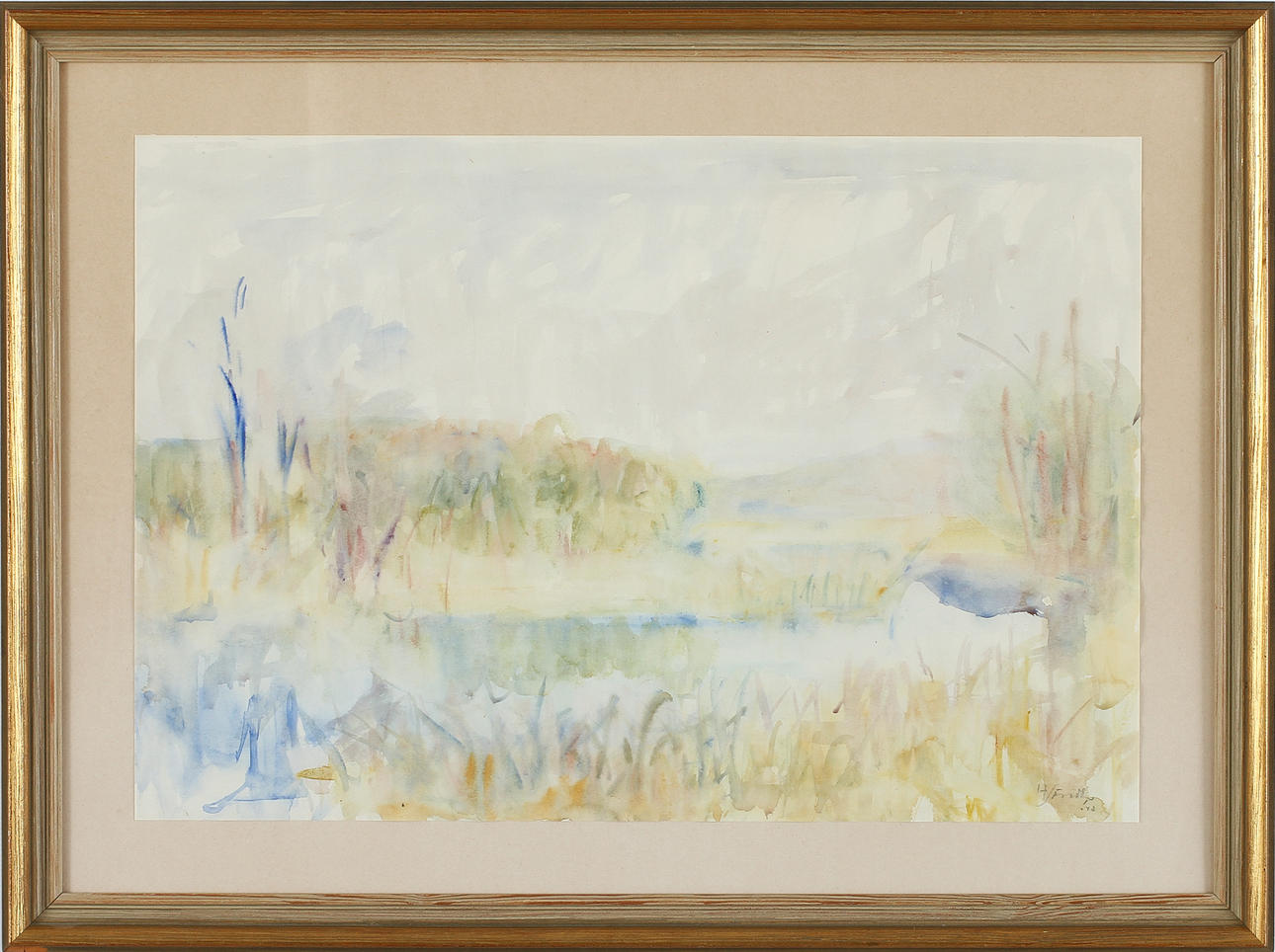 HANS STRIDH. Akvarell, signerad och daterad -42.