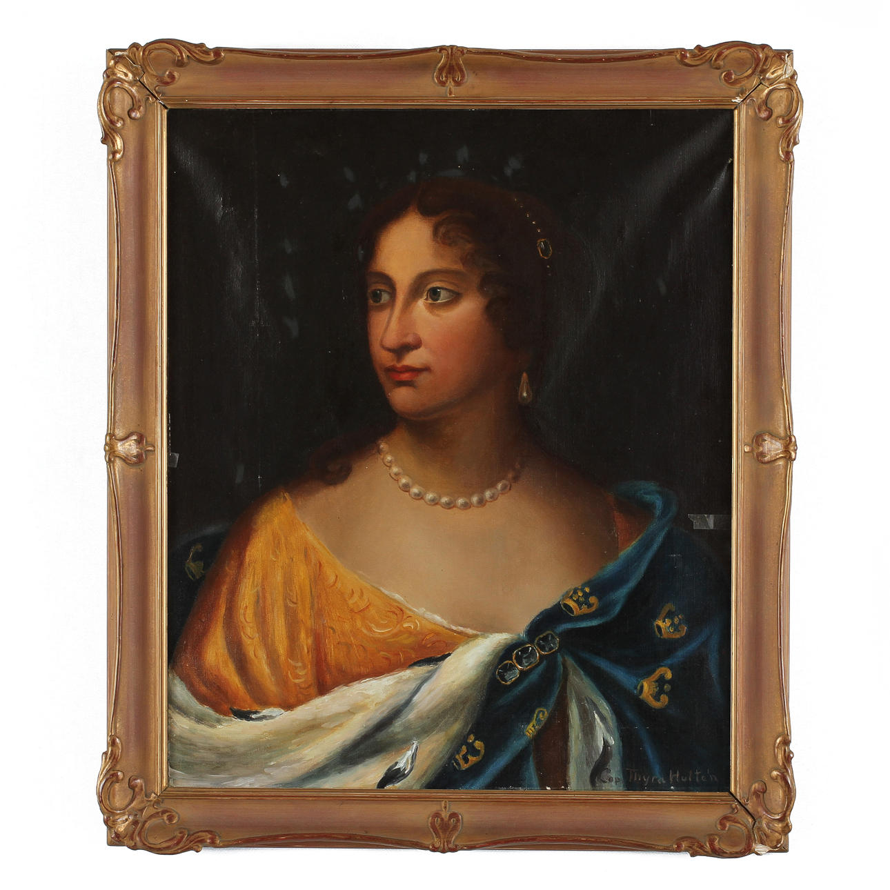 THYRA HULTÉN. Olja på duk, signerad. Kopia av Thyra Hulltén.