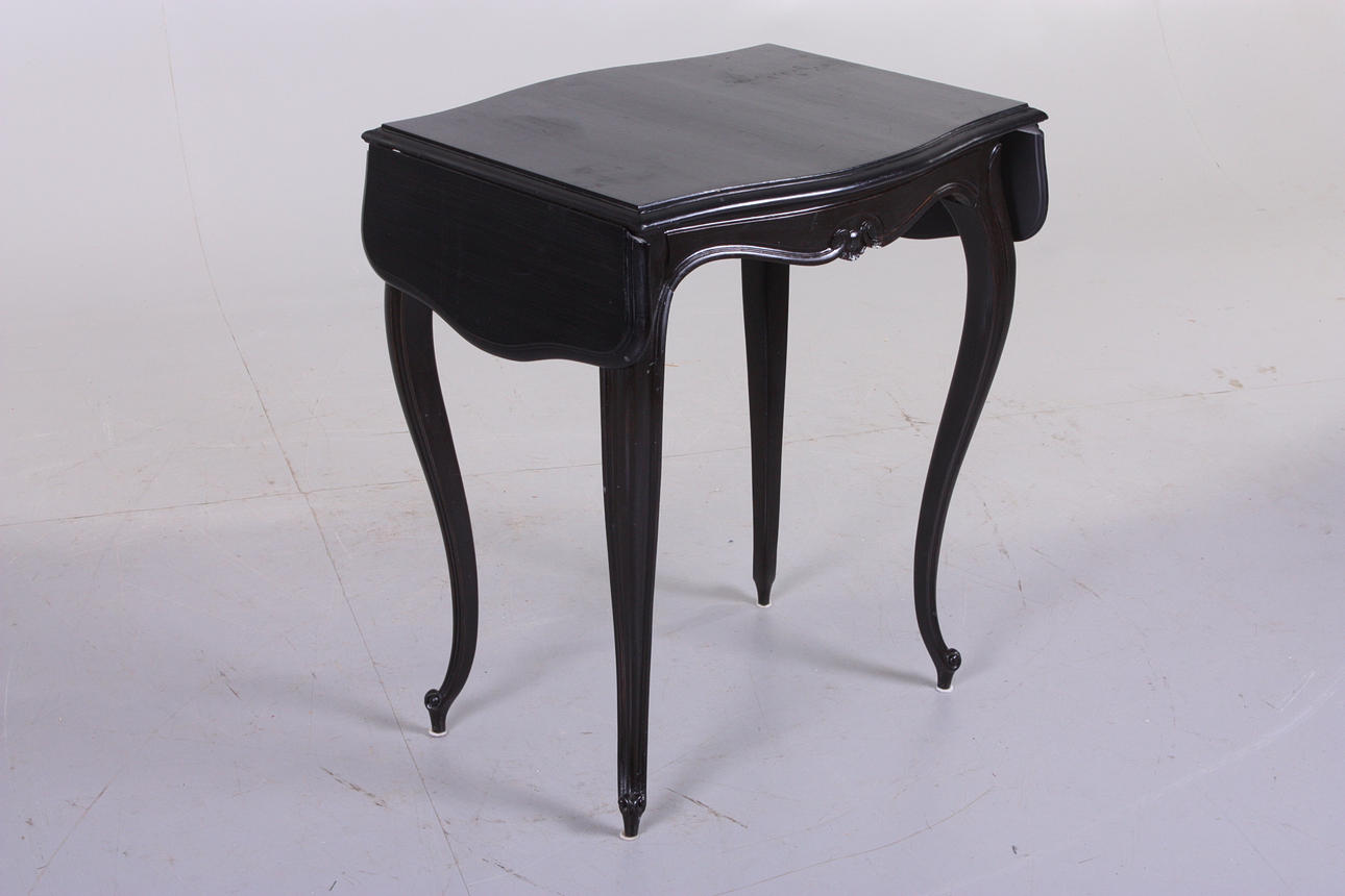 KLAFFBORD, rokoko-stil, svart.