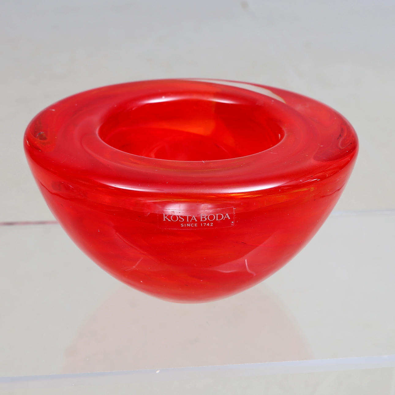 LIGHT LANTERN, 6 pcs, and BOWL, glass, Orrefors, Kosta, 1900/2000s ...