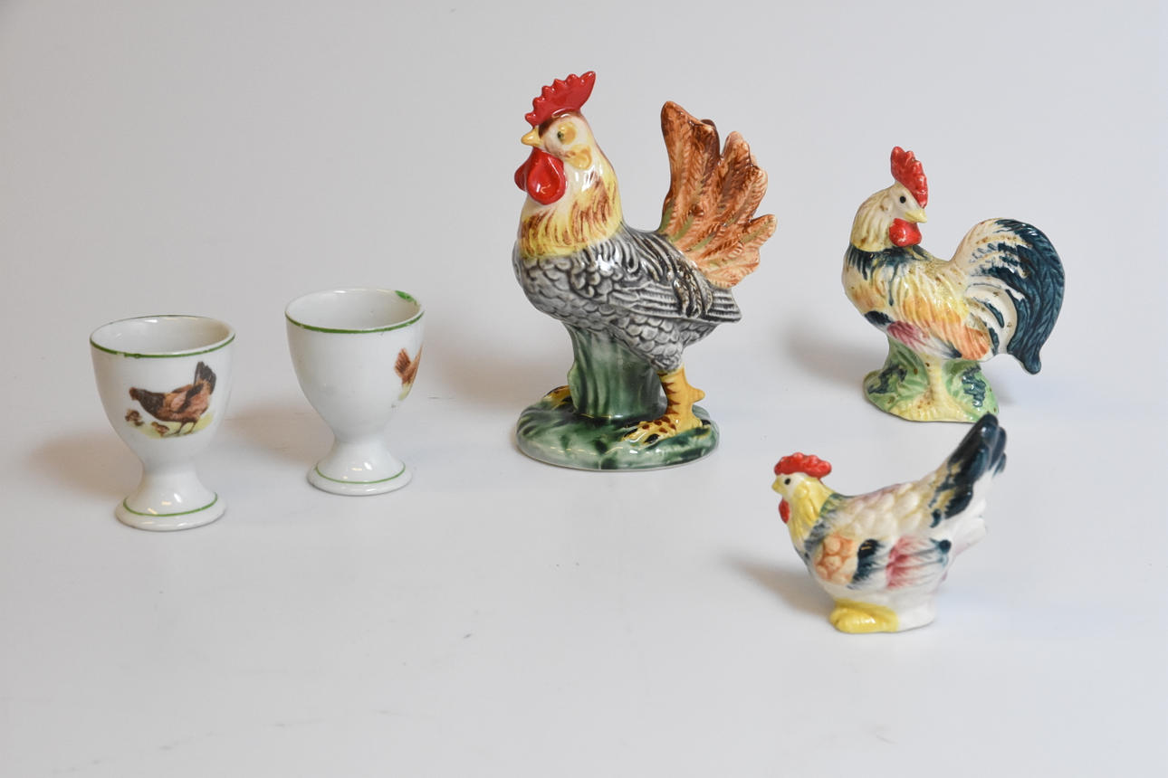 FIGURINER, ÆGGEKOPPERE, porcelænspåske.