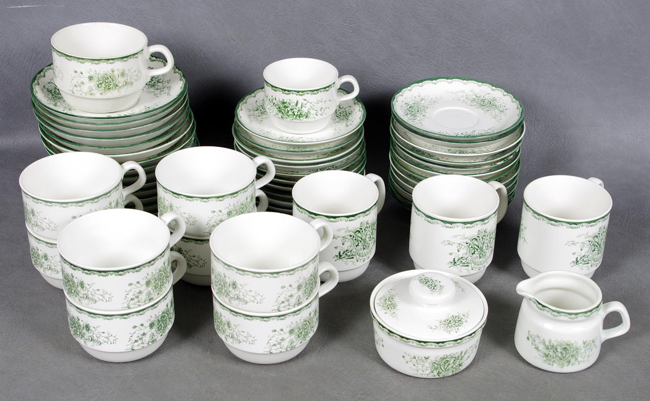 TE OCH KAFFESERVIS, "Grön Anna, Rörstrand.