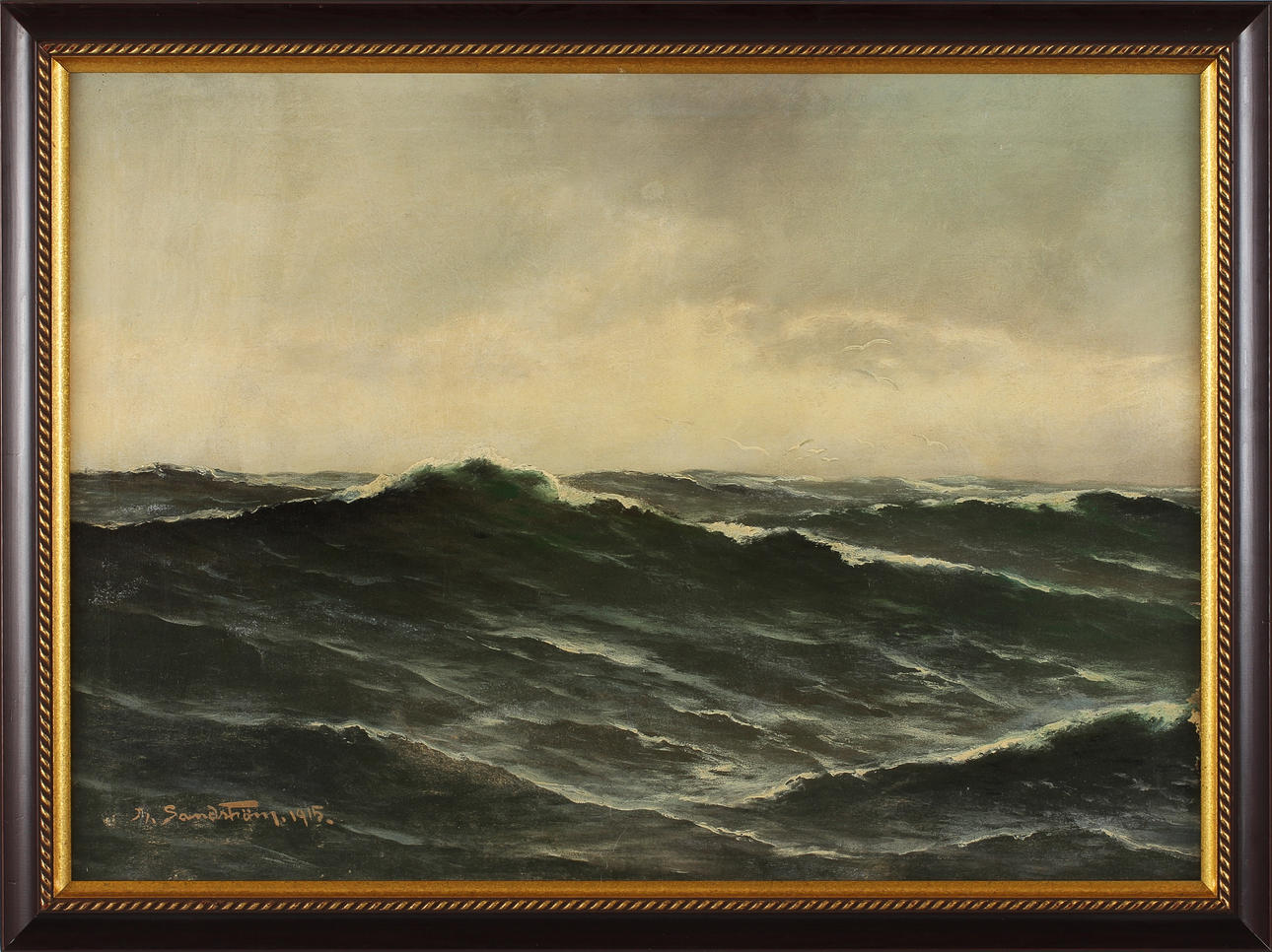 THERESIA SANDSTRÖM. Olja på duk, signerad- 1915.