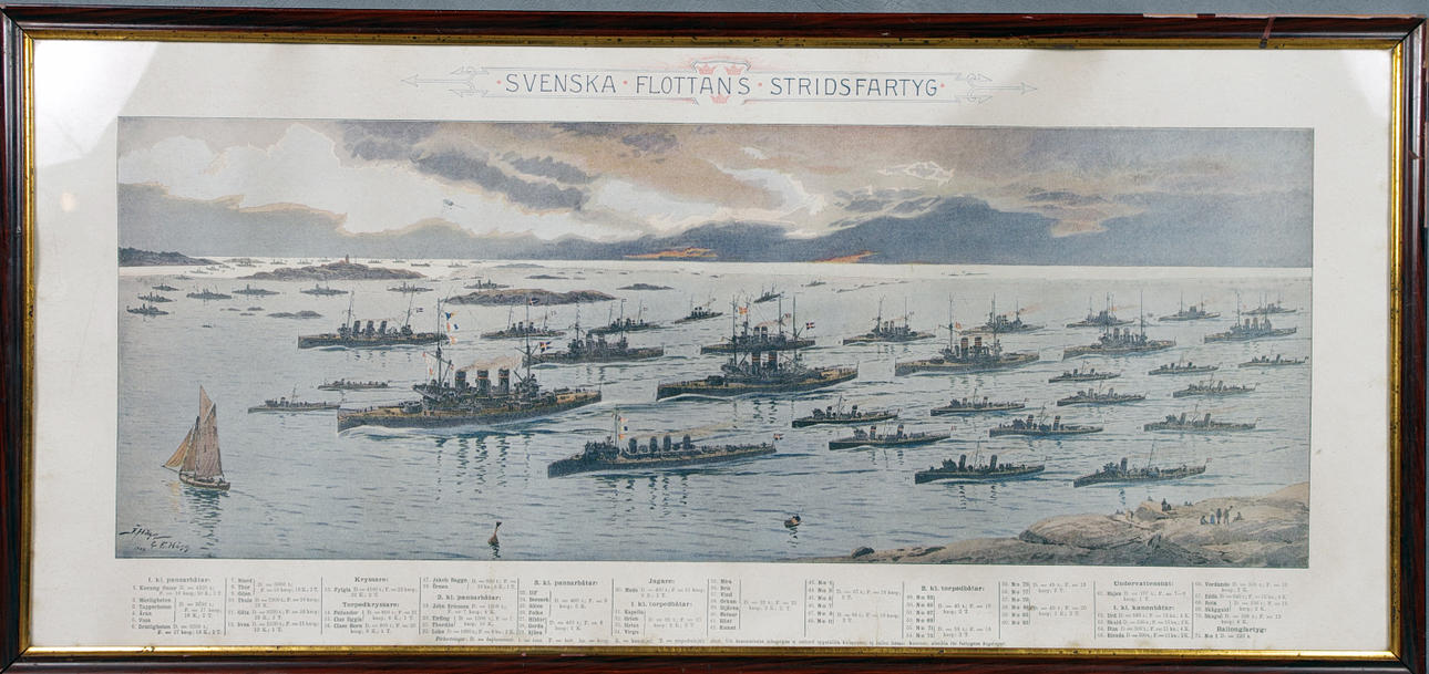 E. HÄGG. tryck, "Svenska flottans stridsfartyg".