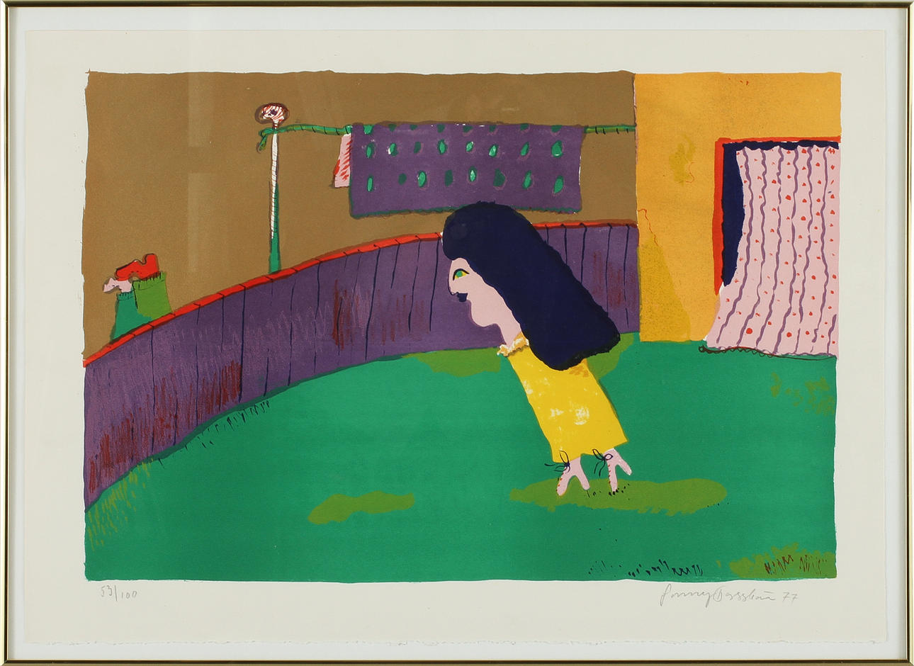 JOHNNY FORSSTRÖM. Färglitografi, sign o numr 53/100.