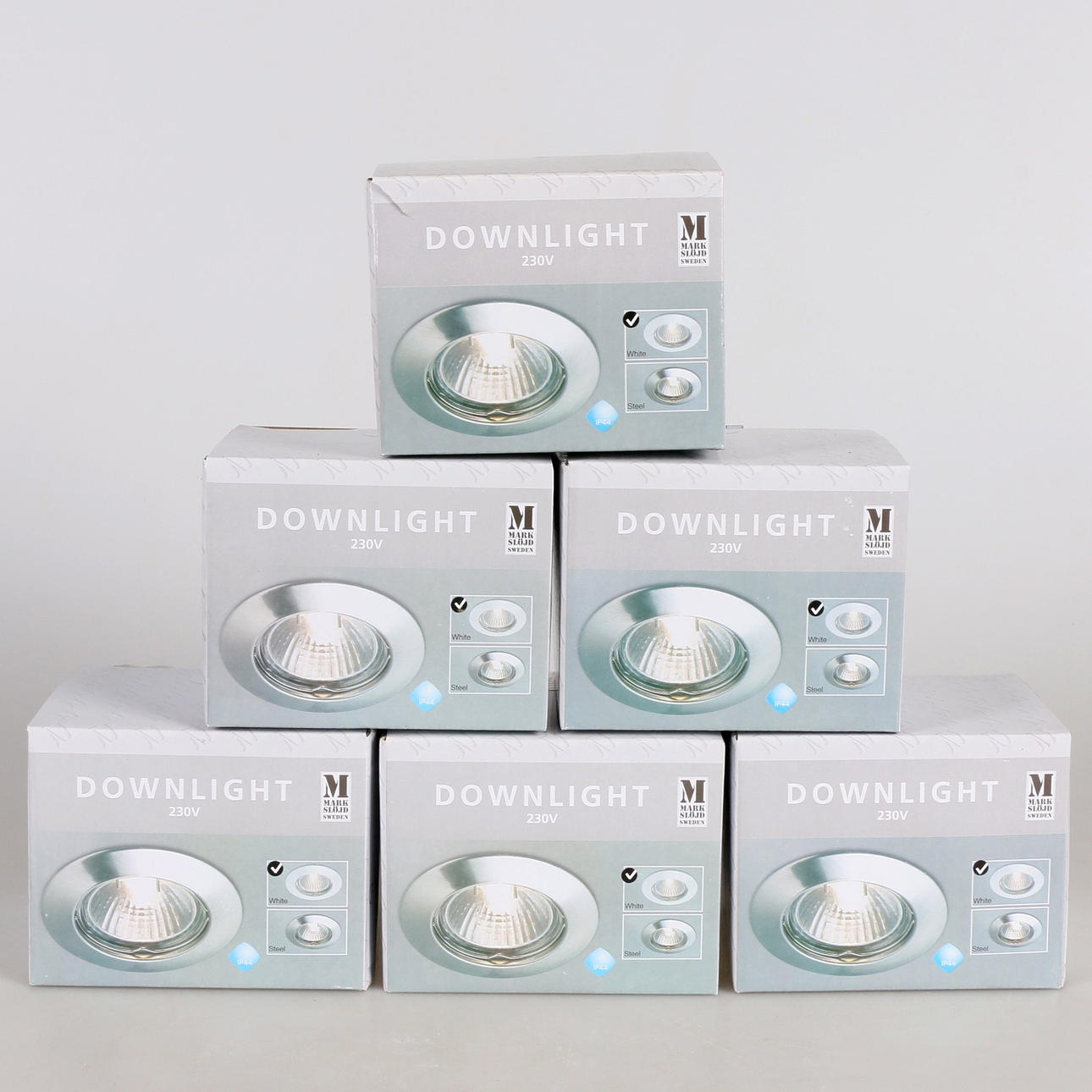 SPOTLIGHTS, 6 stk. "Downlight", Markslöjd, nutidig.