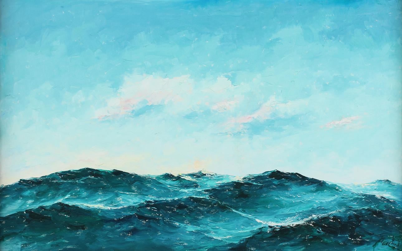 AXEL LIND. Olja på duk, signerad.