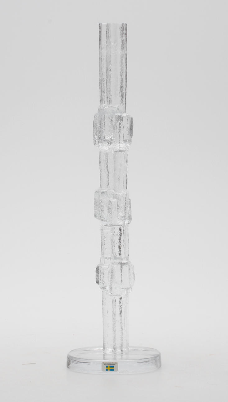 SKULPTUR, glas, "Obelisk" Lindshammar.