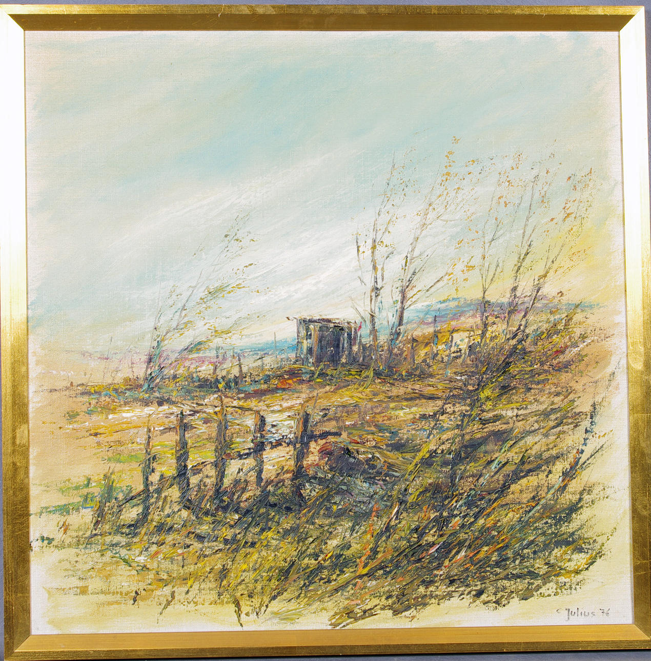 CARL JULIUS. höstlandskap, olja på duk.