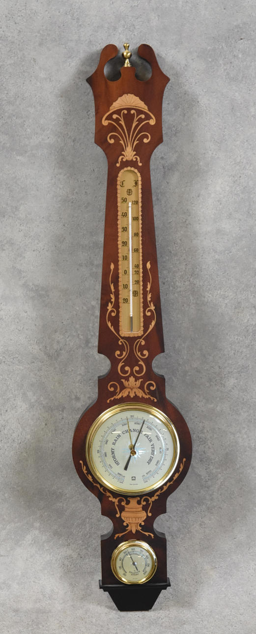 BAROMETRI, intarsia, 1900-luvun loppu.