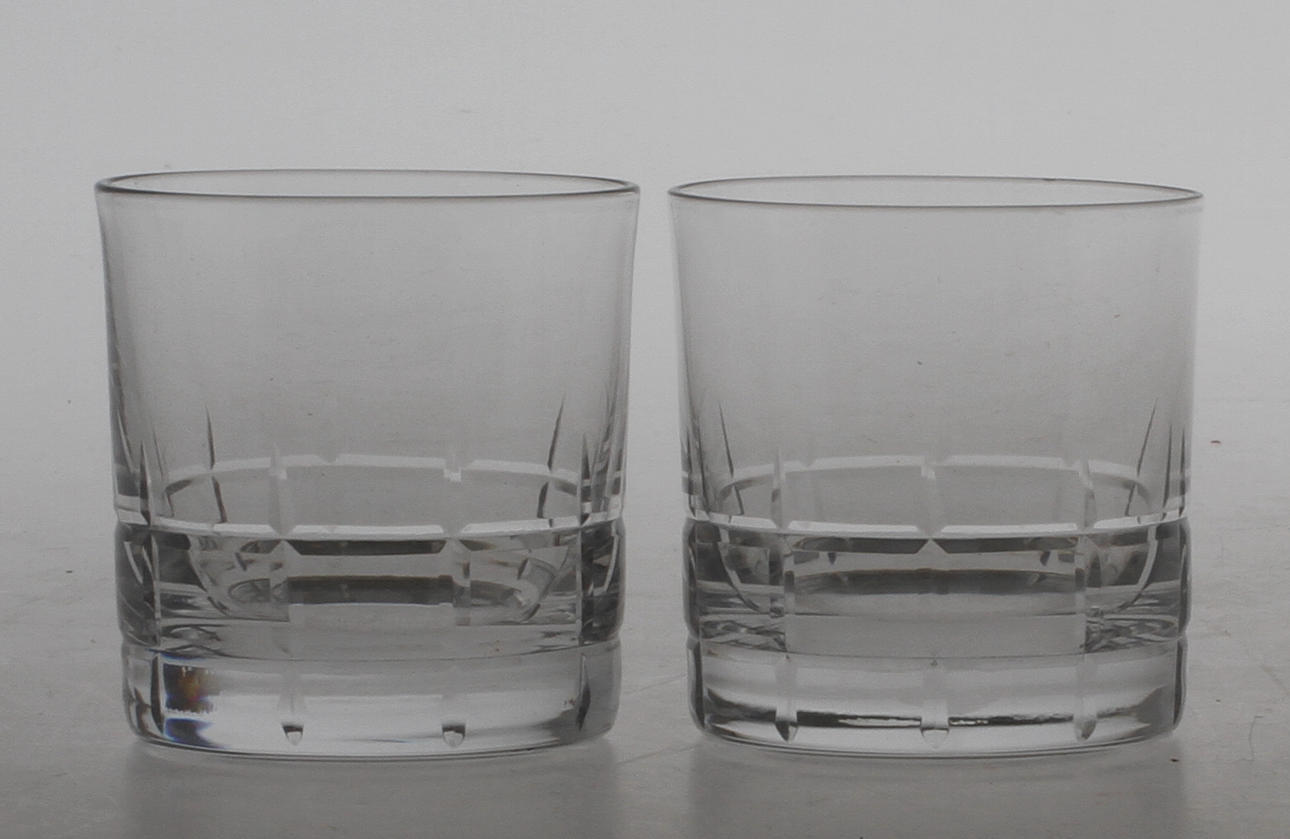 SELTER-/WHISKYGLAS, 10 st Vicke Lindstrand, "City", Kosta.