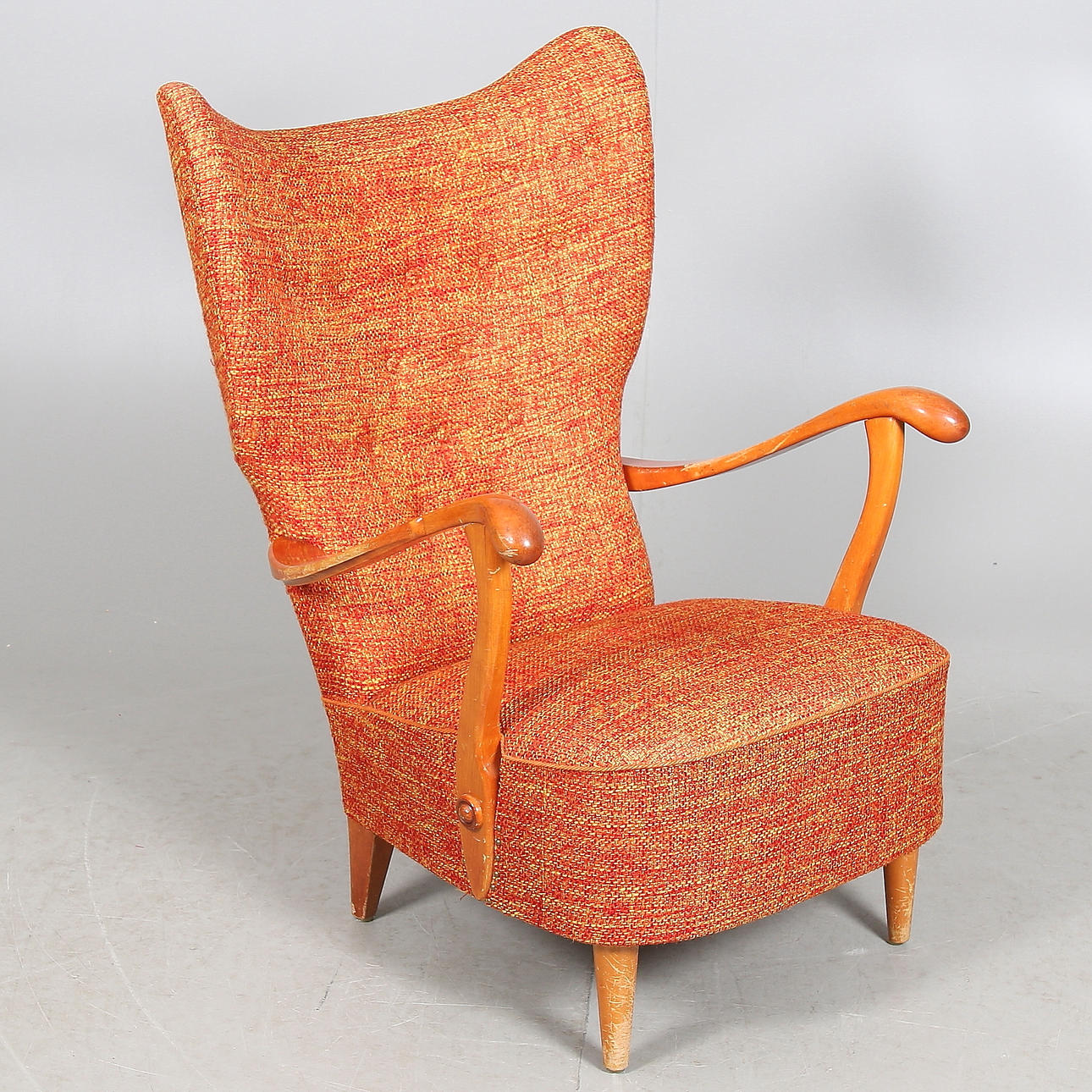 FÅTÖLJ, möjligen Dux, 1940/50-tal.