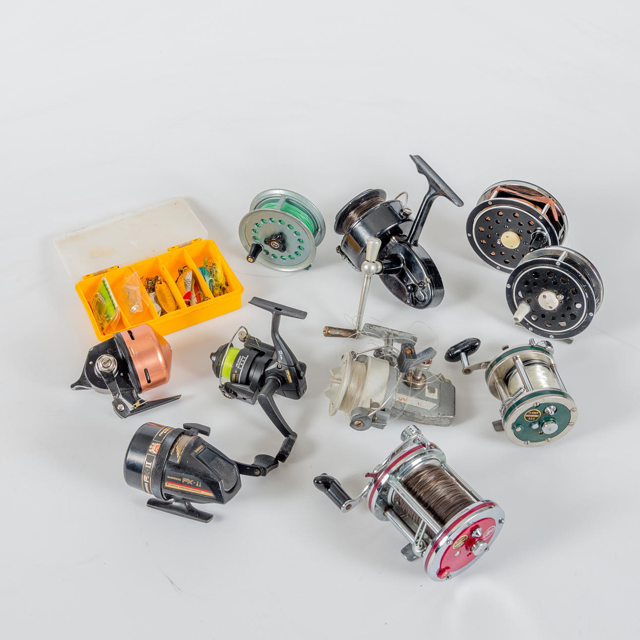 FISKERULLAR, olika typer.