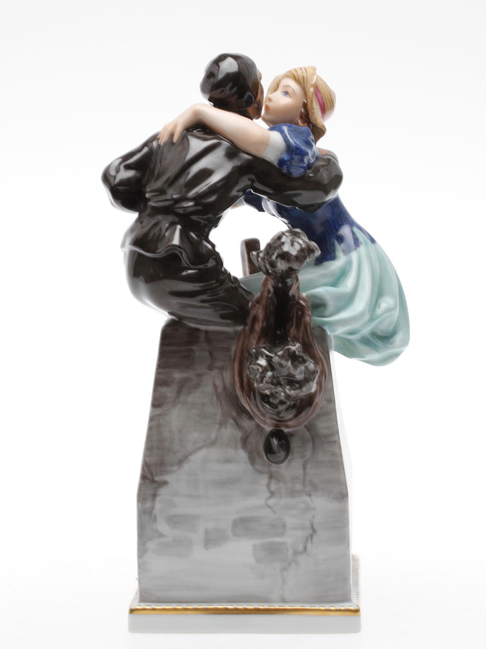 FIGURIN, porslin, Bing & Grøndahl, Kvinna och sotare.