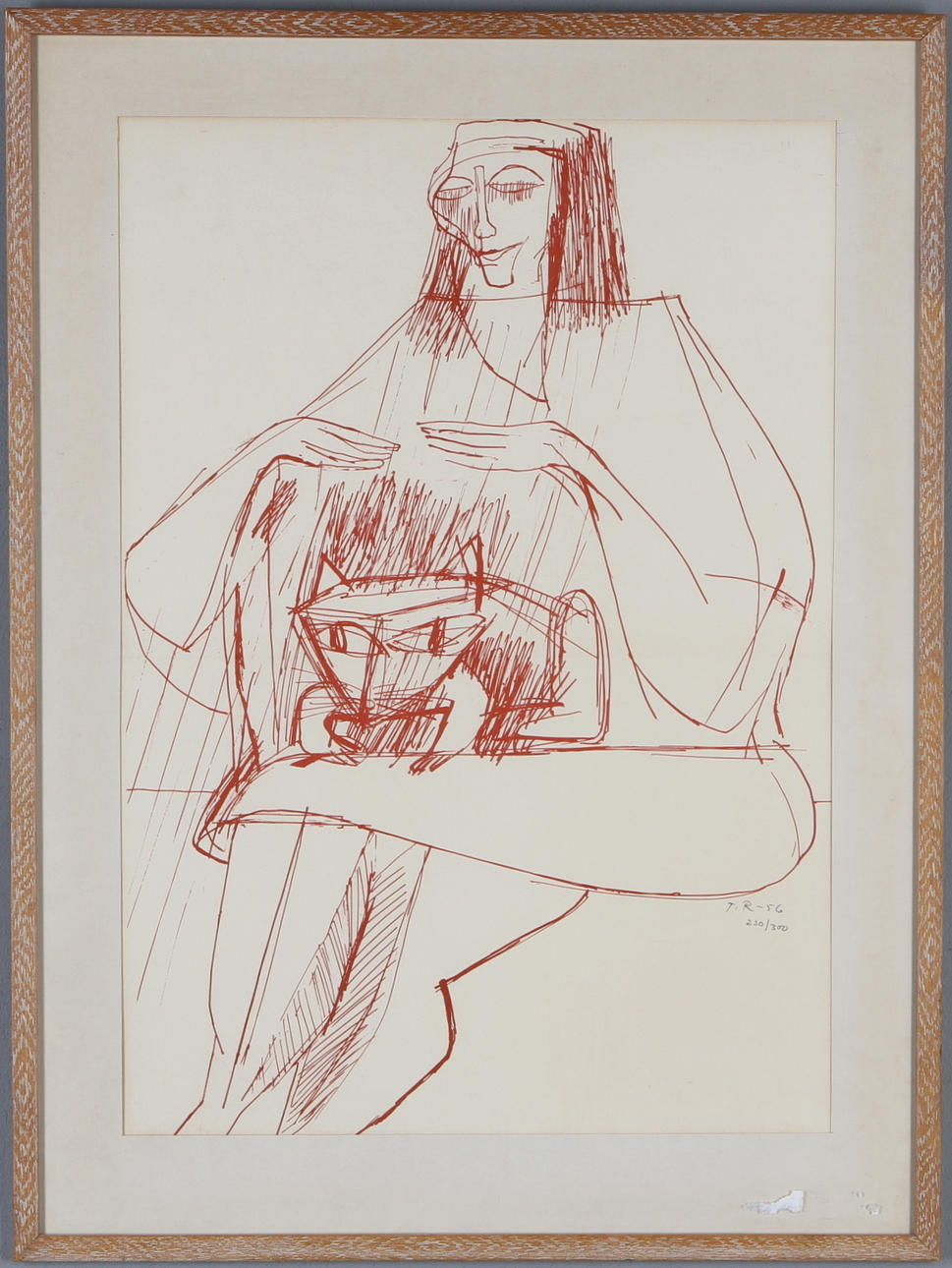 TORSTEN RENQVIST. Kvinnokomposition, litografi, signerad och numrerad 230/300.