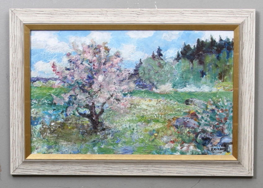 HANS ERIK ERIKSSON. Blommande fruktträd.