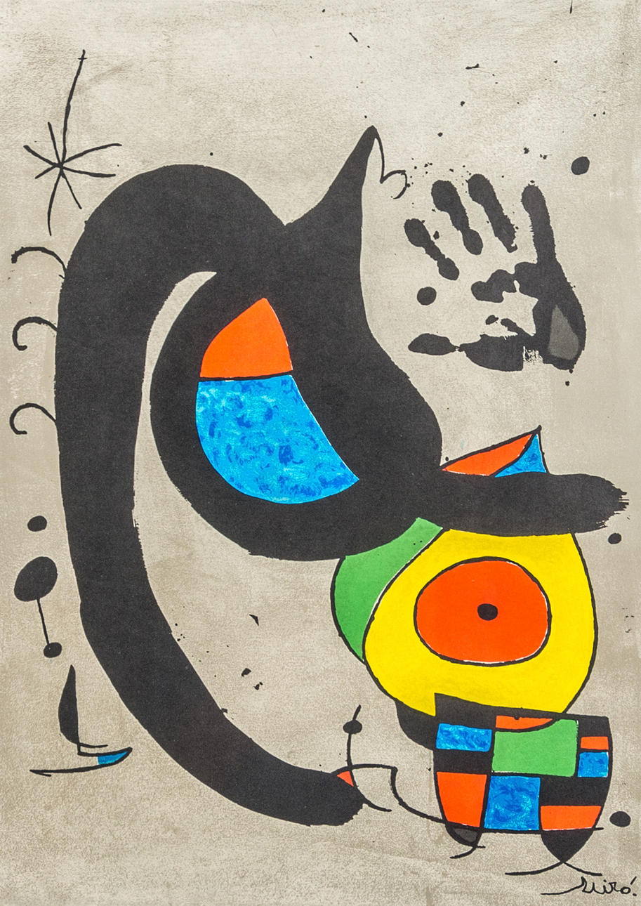 JOAN MIRO. EFTER. Komposition, affisch.