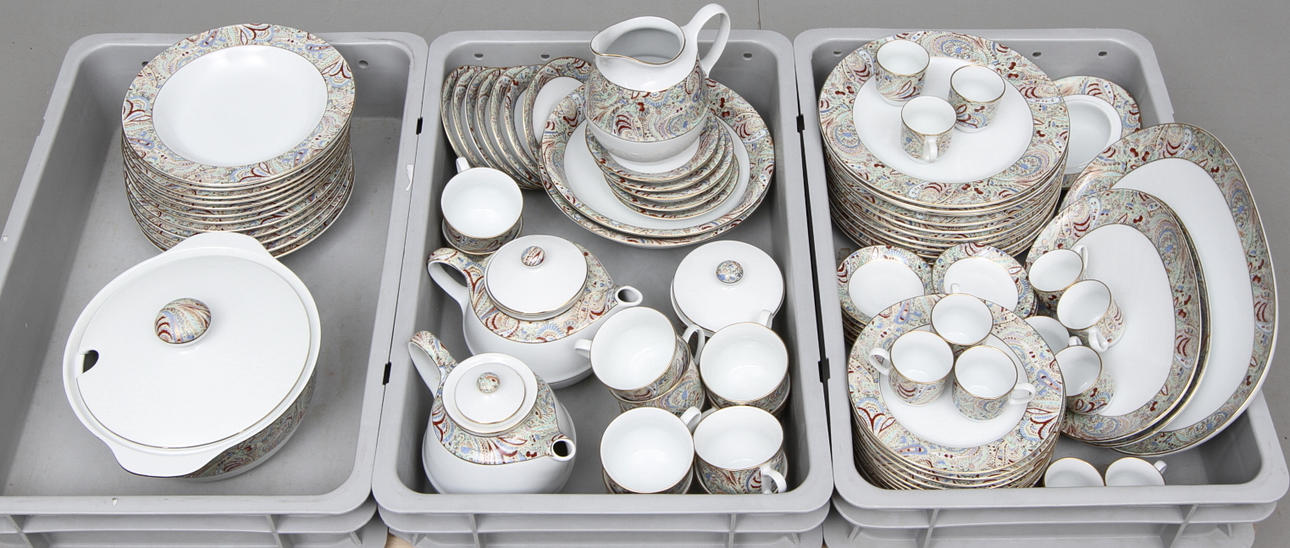 MATSERVIS, 91 delar, Schmidt, sent 1900-tal.