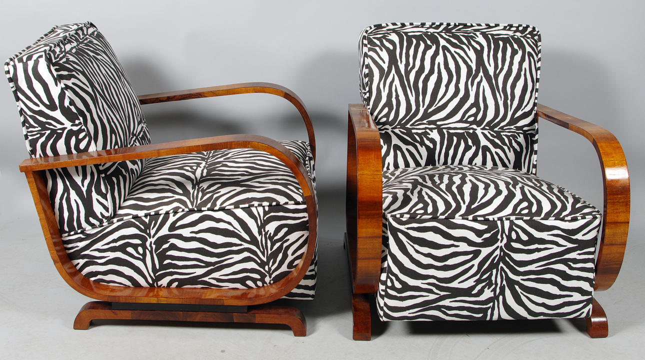 FÅTÖLJER, 1 par, Art Deco.