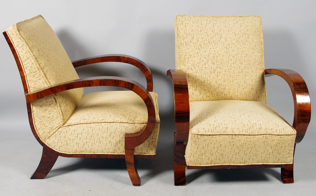 FÅTÖLJER, 1 par, Art Deco.