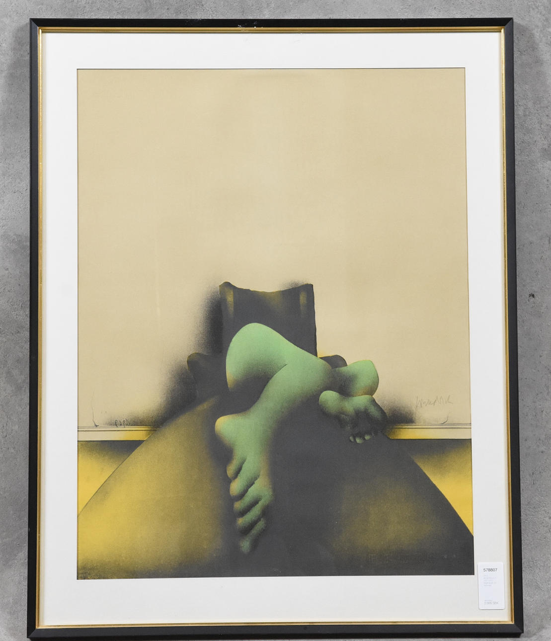 PAUL WUNDERLICH. 1927-2010, color lithograph, EA signed.