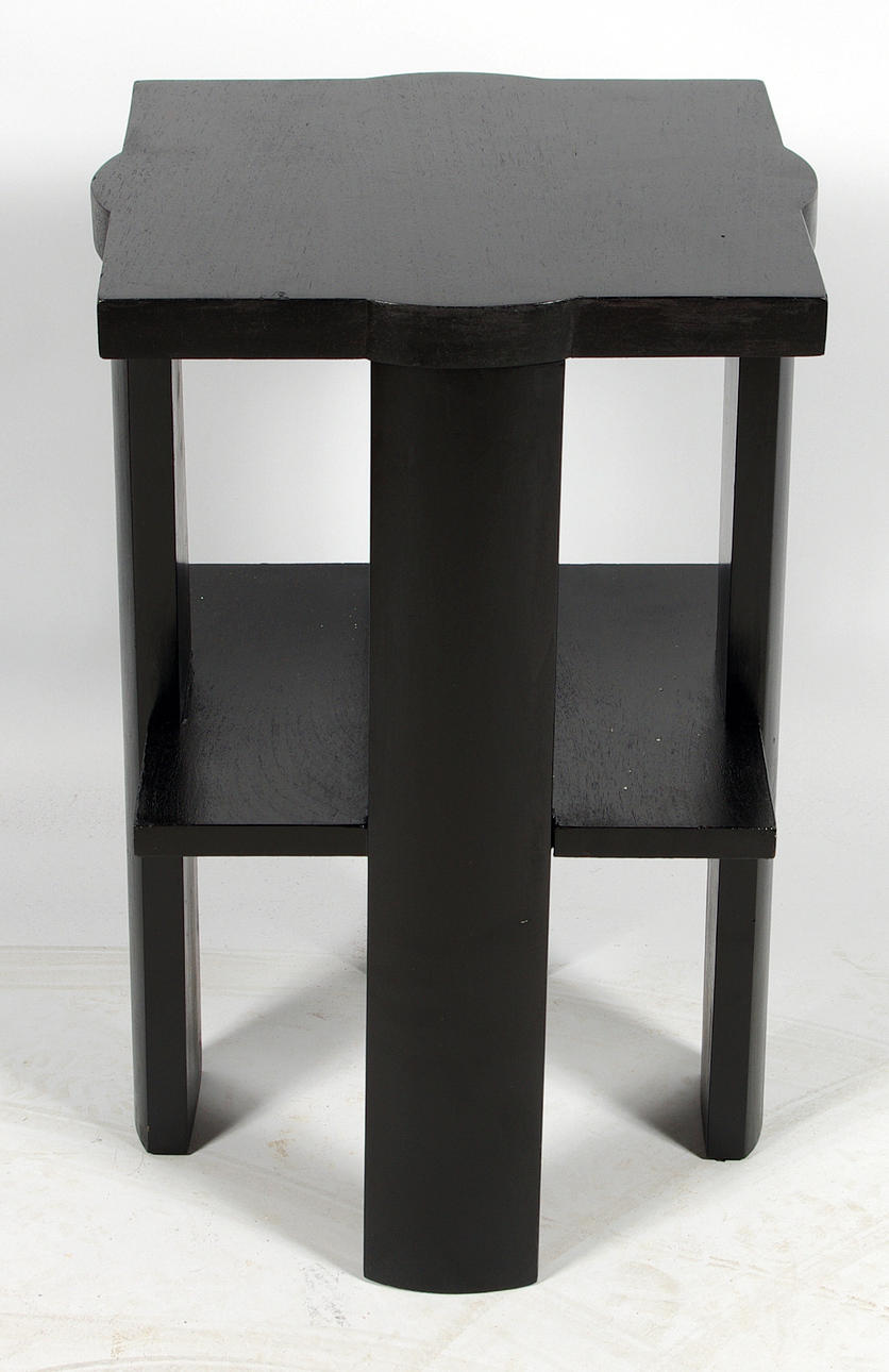 BORD MED HYLLA, svartmålat, jugend.