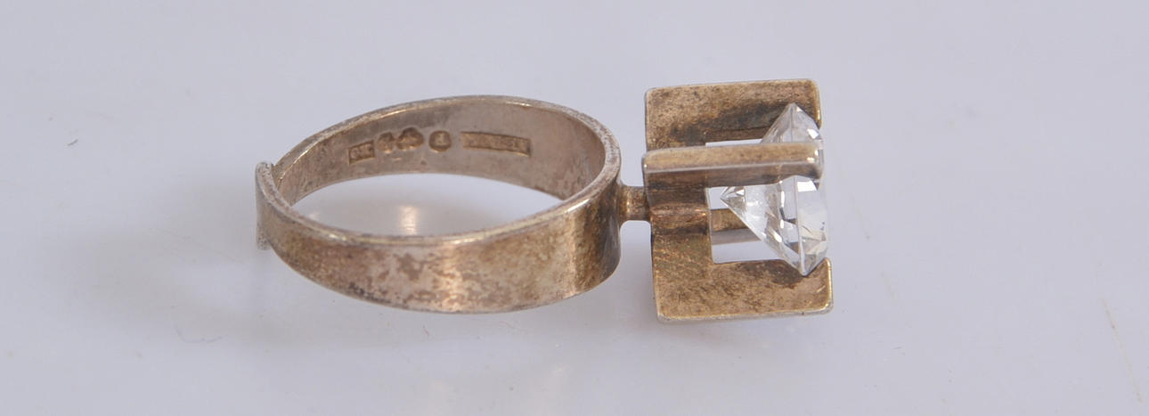RING, silver, Alton.