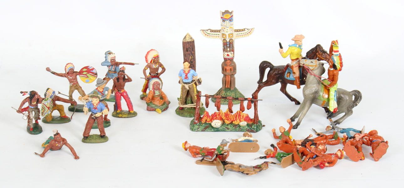 ELASTOLIN, Lote "Indios y Vaqueros".