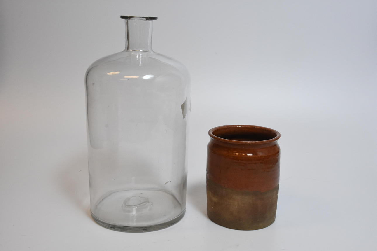 FLASKE, LERKRUS, 1800-tallet.