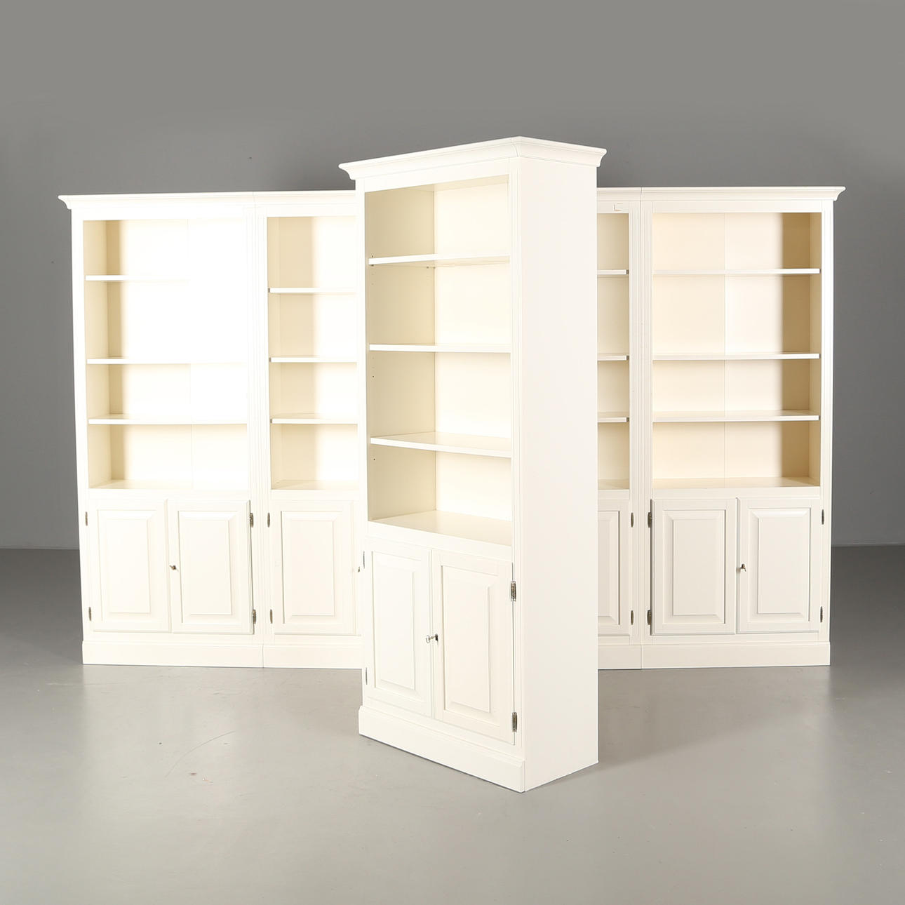 BOKHYLLA, laminatbelagd, 5 delar.