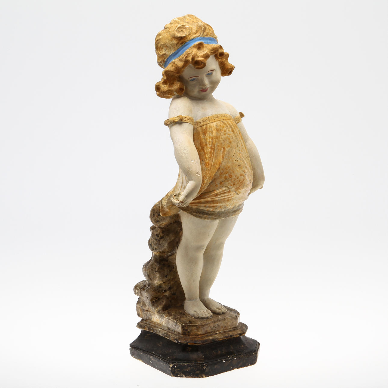 SKULPTUR, flicka, 1900-tal.