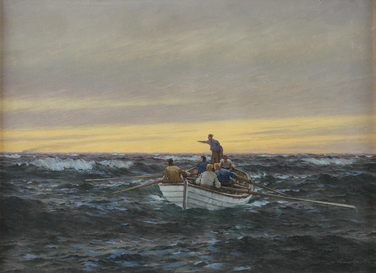 EMIL EKMAN. Olja på duk, signerad.