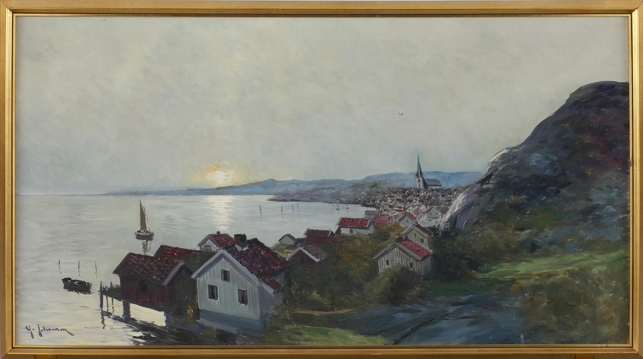 YO JOHANSSON. Olja på duk, signerad.