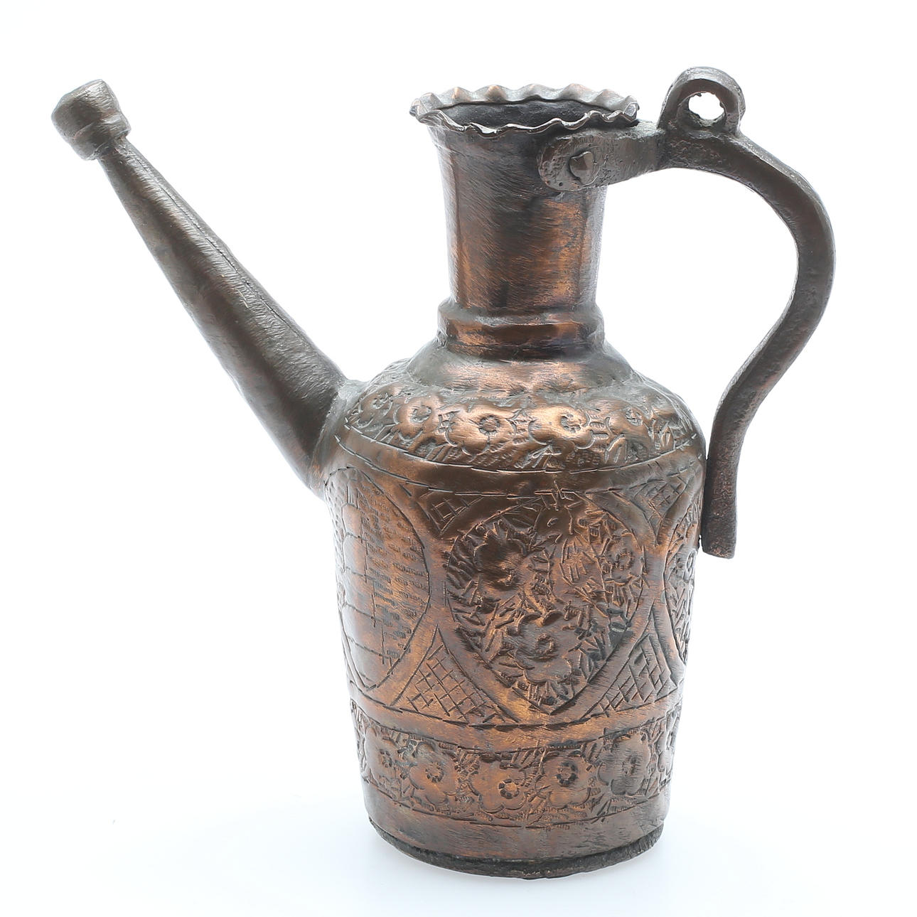 WATER POT, copper, 18/1900s.