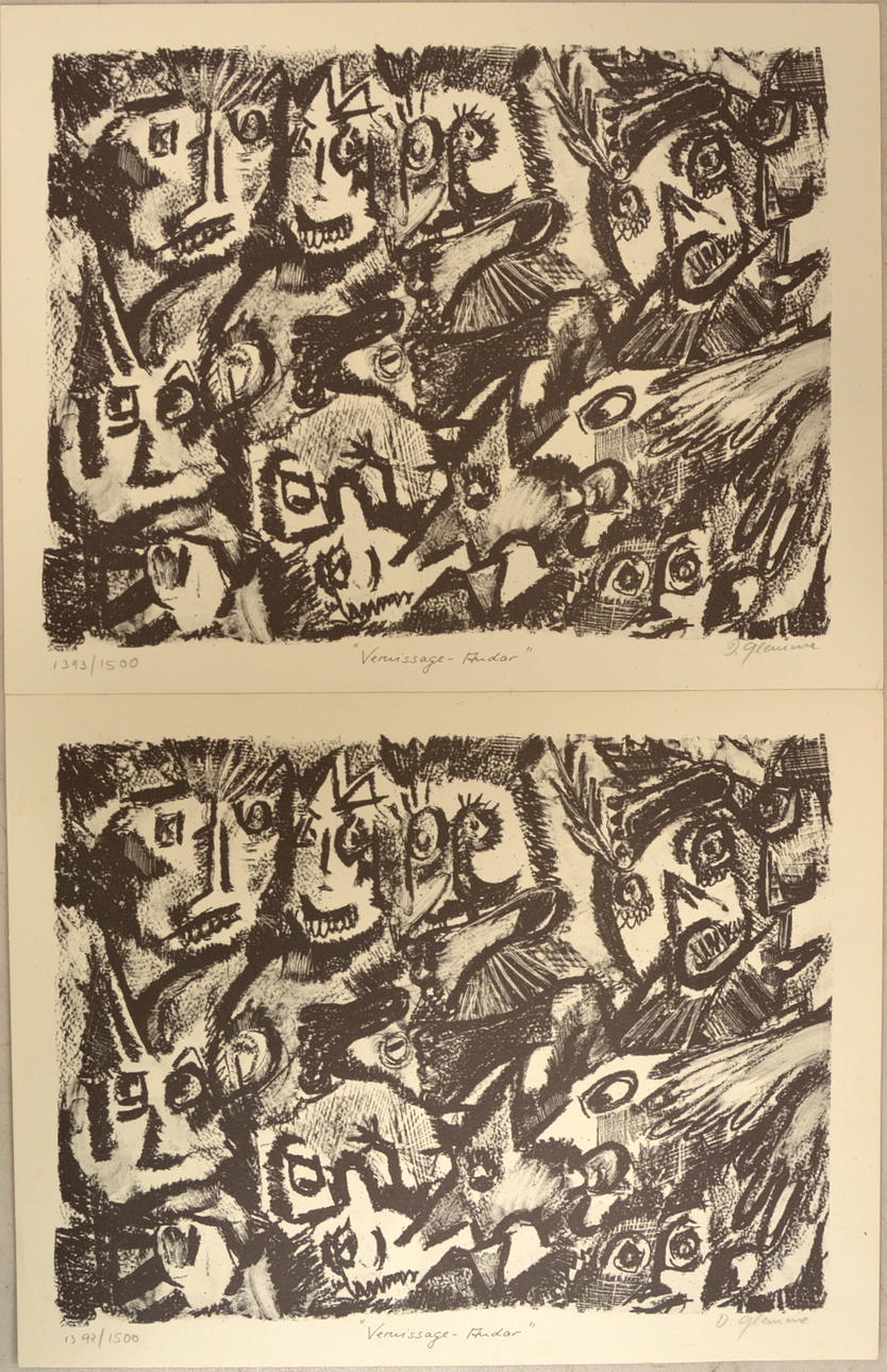 DAGMAR GLEMME. Lithographs 2 pcs.