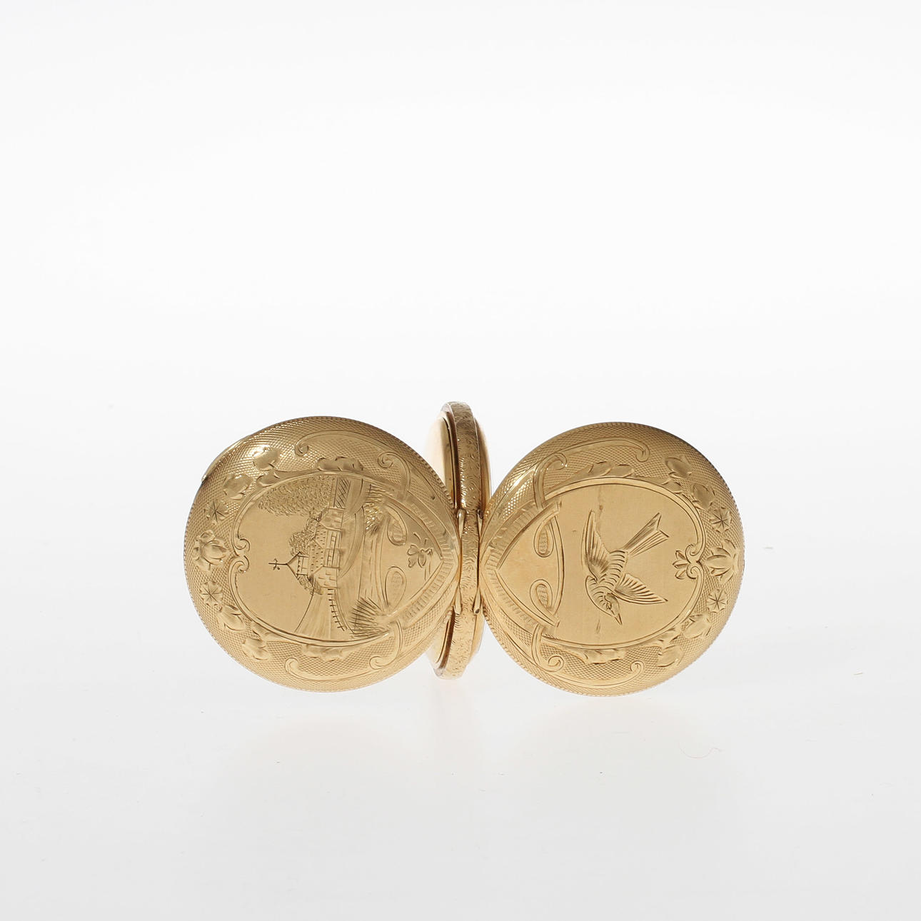 FICKUR, 14 K guld, Waltham.