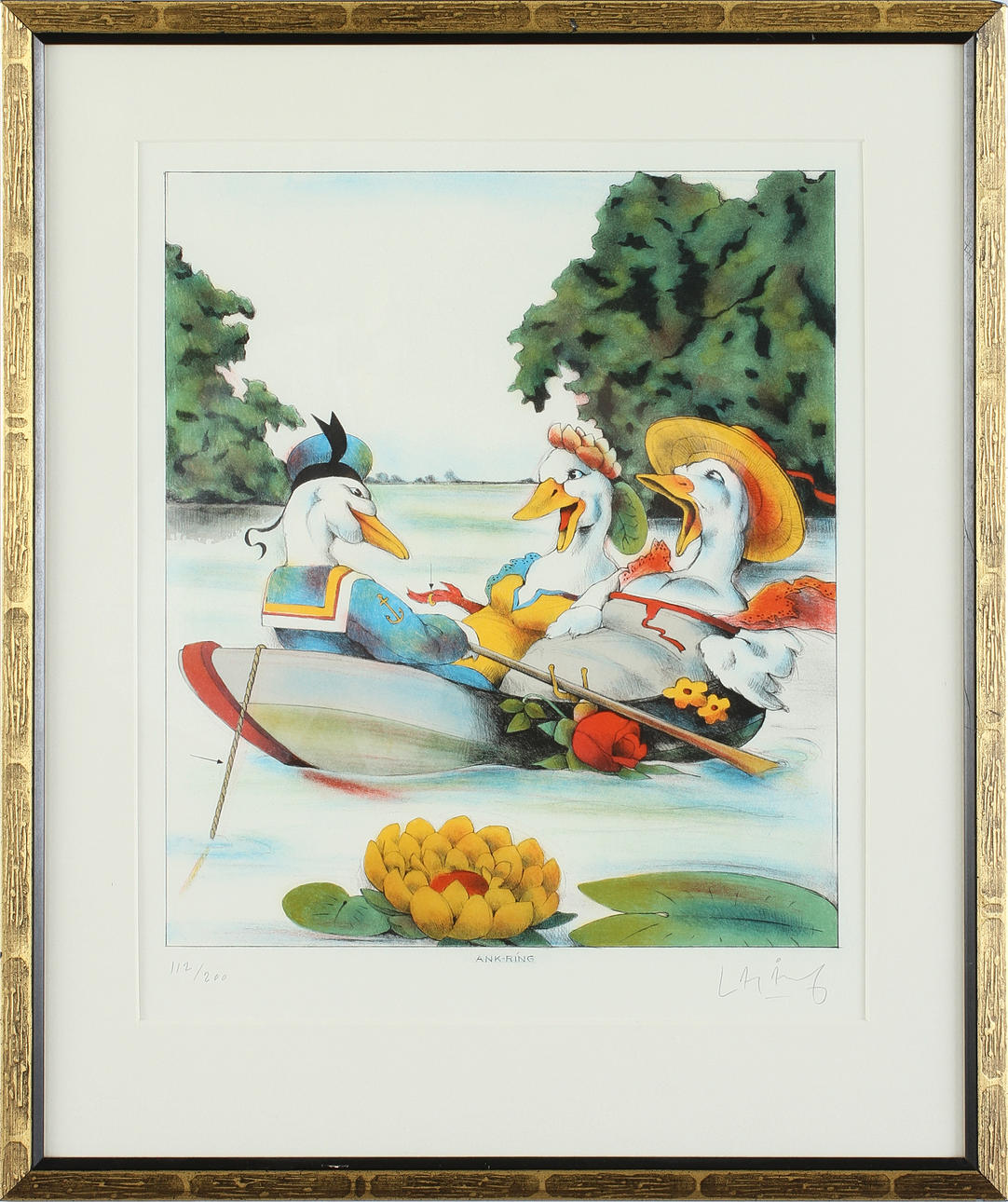 LASSE ÅBERG, litografi, sign o numr 112/200.