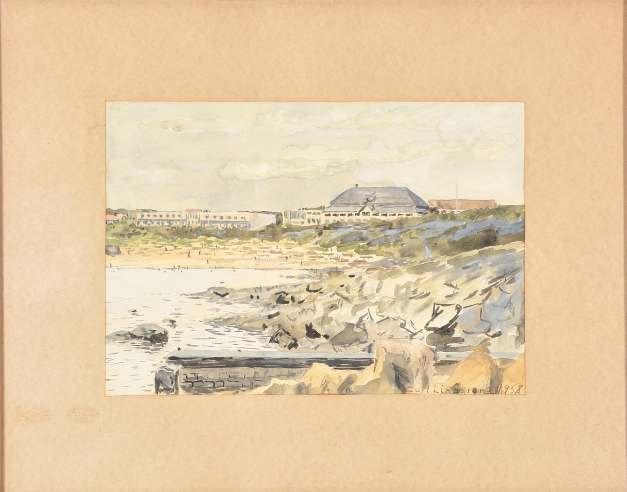 CURT LINDGREN. Watercolor.