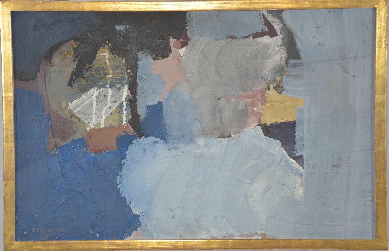 HANS OSWALD. oil on canvas.