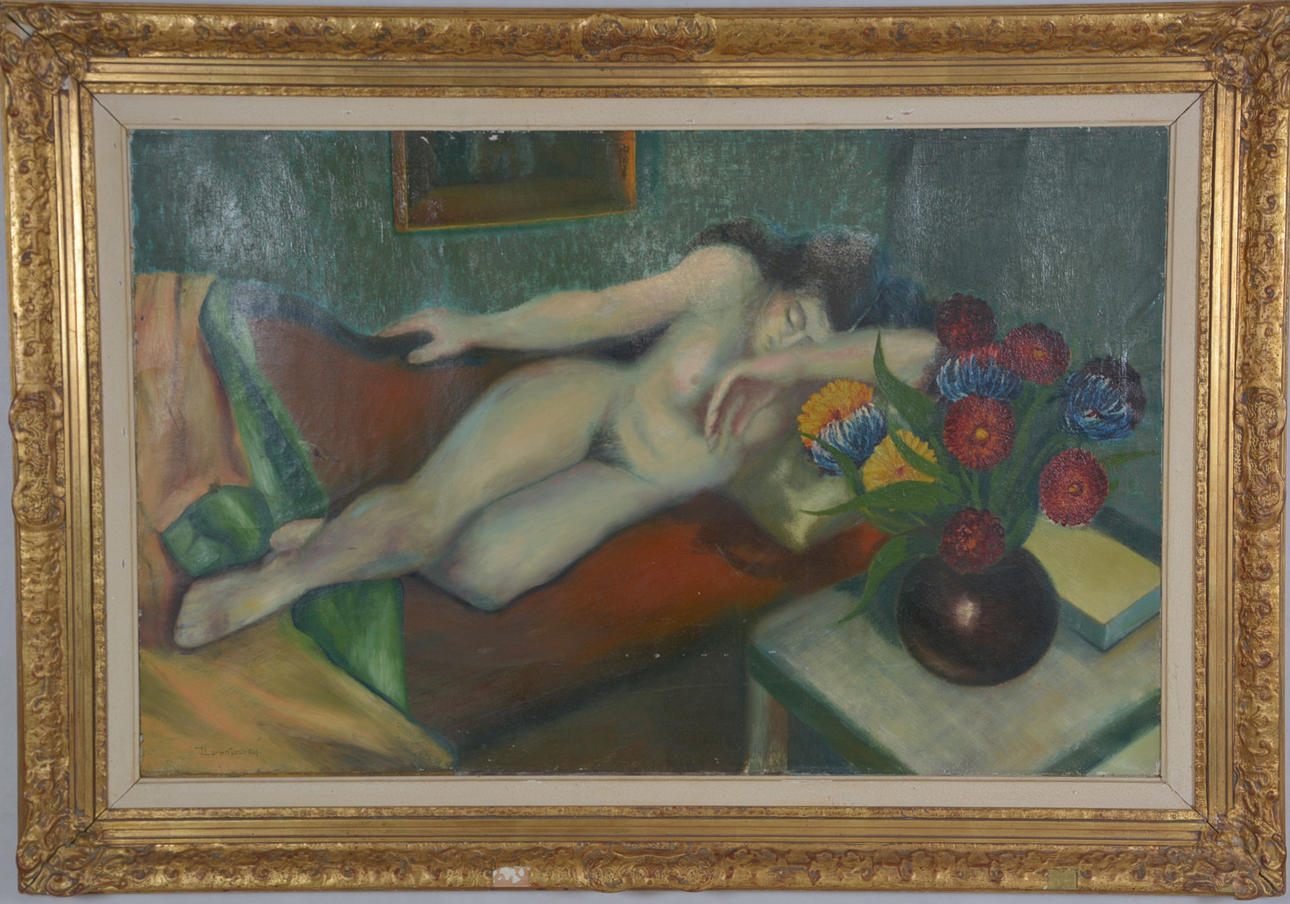 OIDENTIFIERAD KONSTNÄR. Olja på duk.