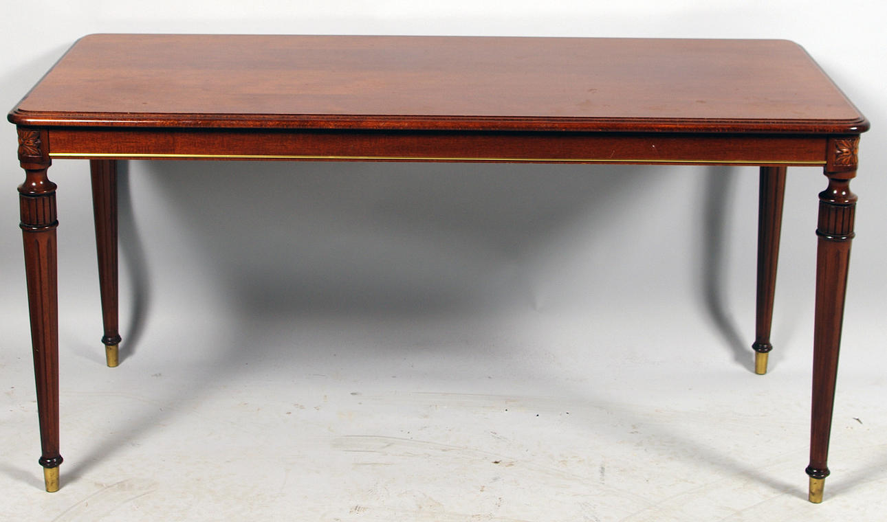 SOFFBORD, mahogny, mässingsdetaljer, gustaviansk stil, 1900-tal.