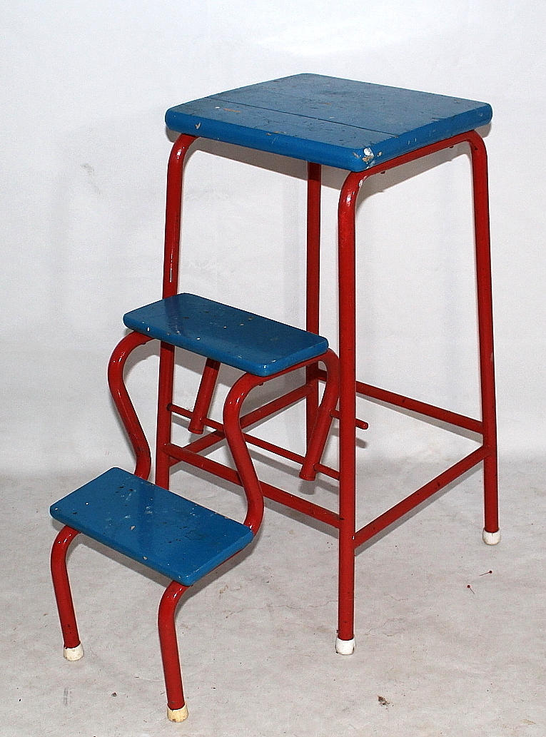 TRAPPSTOL, trä, metall, 1960-talet.