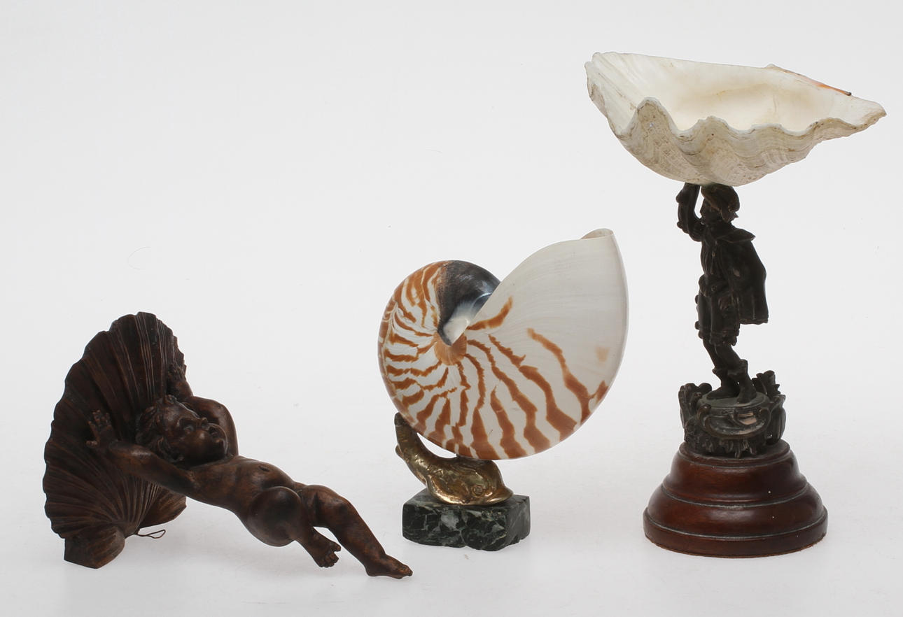 PARTI DIVERSE, 3 delar, bla natulussnäcka.