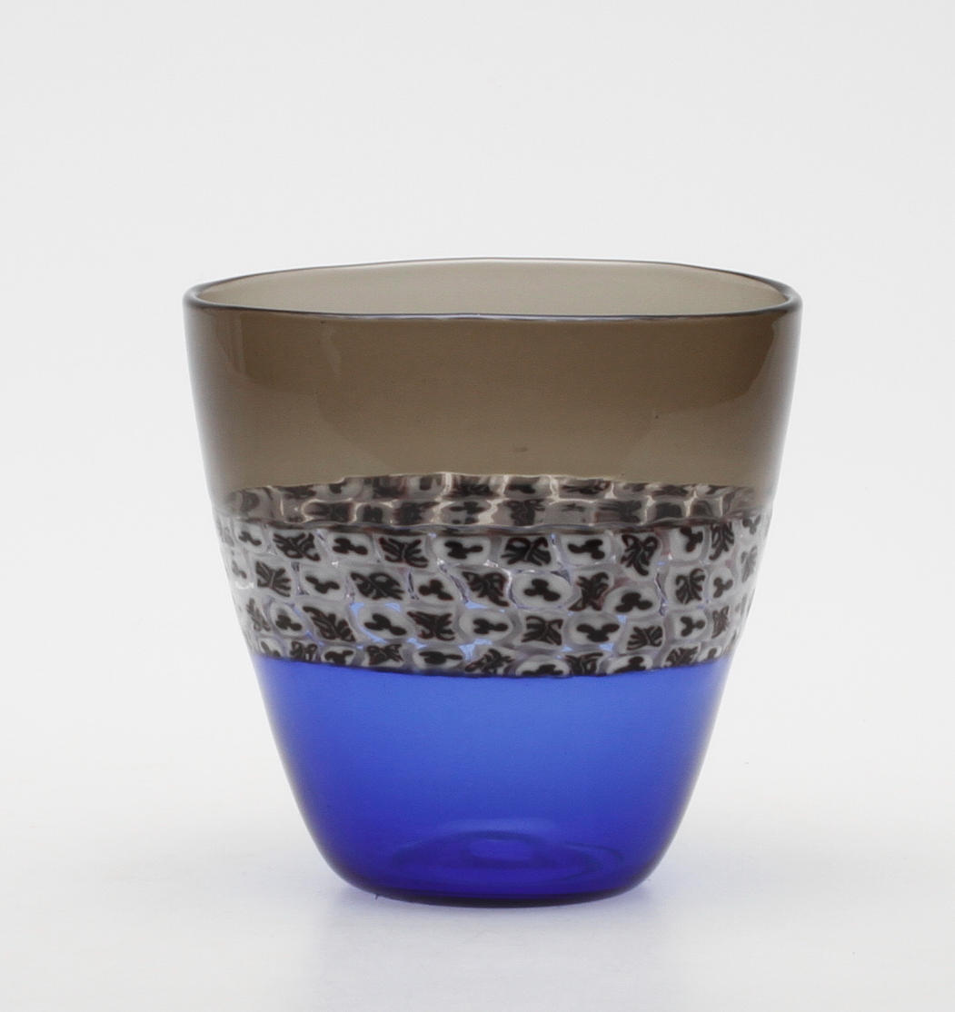 RICCARDO LICATA. Vas, glas, "Doppio incalmo", Murano, Italien, 1950 tal.