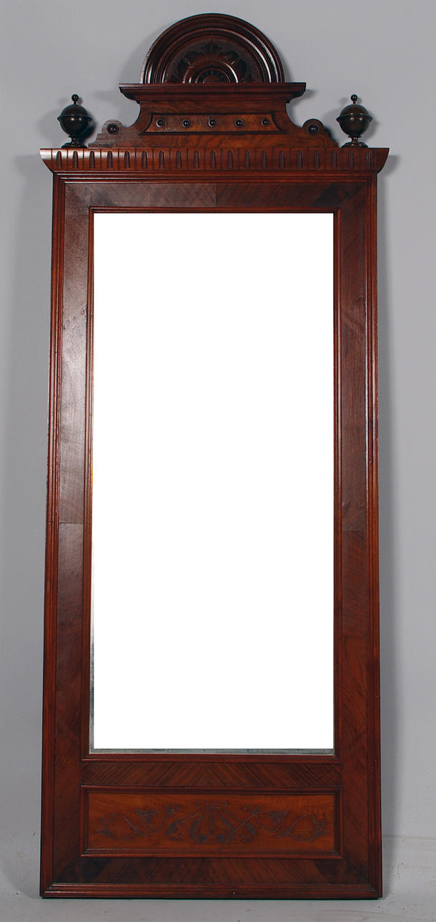 SPEGEL, mahogny, nyrenässans.